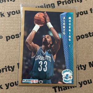 Alonzo Mourning ‘92 Fleer Card No. 311